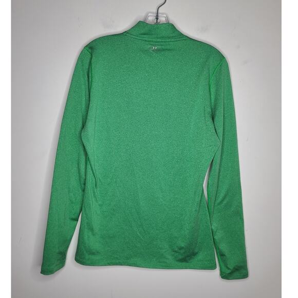 Under Armour bright green cold gear mock neck long sleeve shirt - large - Picture 4 of 7